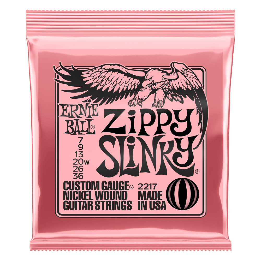 ERNIE BALL Zippy Slinky Nickel Wound Electric Guitar Strings 7-36 Gauge P02217