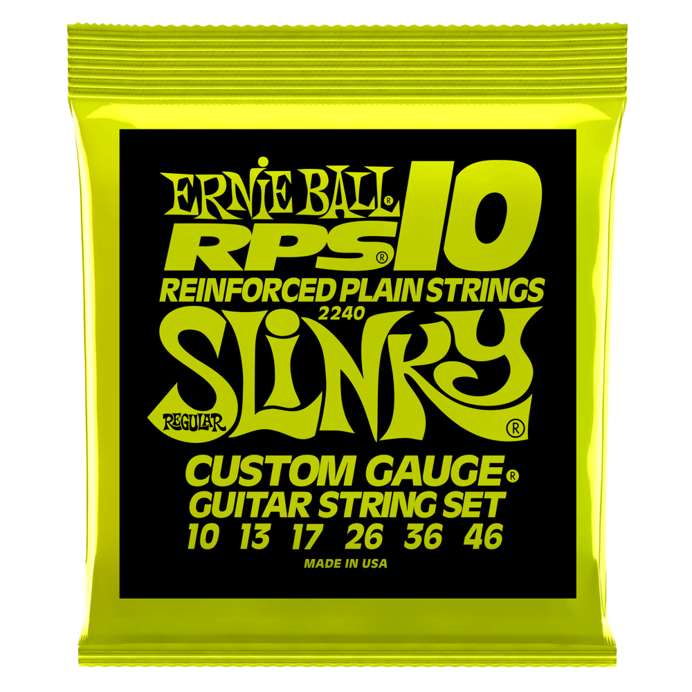 ERNIE BALL Regular Slinky RPS Nickel Wound Electric Guitar Strings 10-46 Gauge P02240