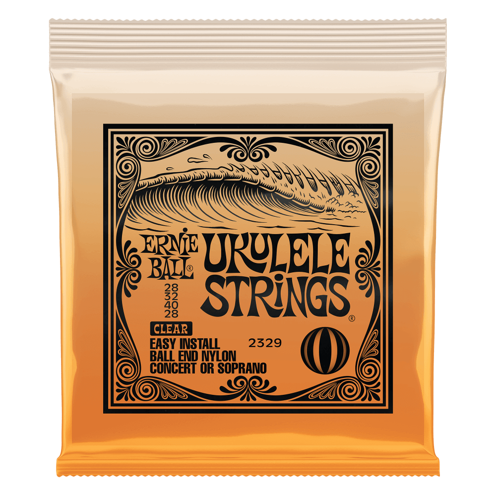 ERNIE BALL Concert/Soprano Nylon Ball End Ukulele Strings - Clear P02329