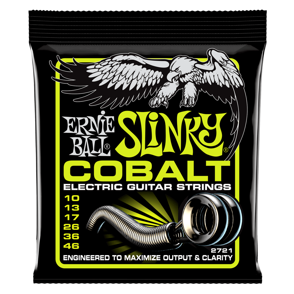 ERNIE BALL Regular Slinky Cobalt Electric Guitar Strings 10-46 Gauge P02721