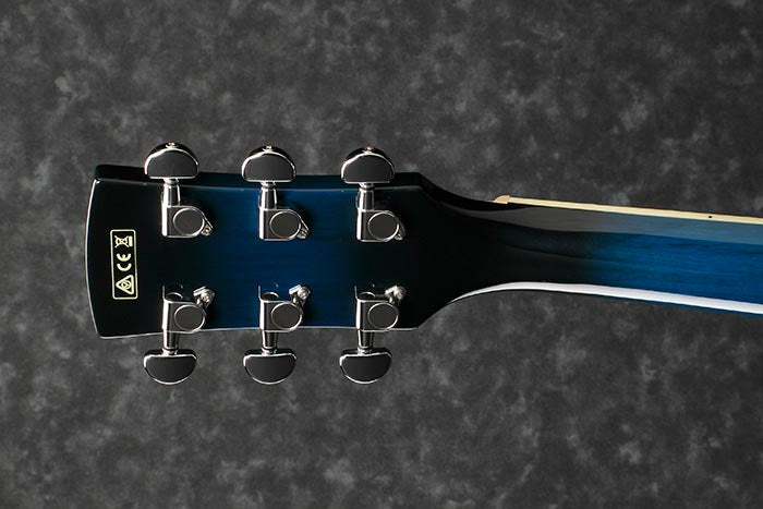 Ibanez PF15ECE-TBS Acoustic Electric Guitar Transparent Blue Sunburst High Gloss