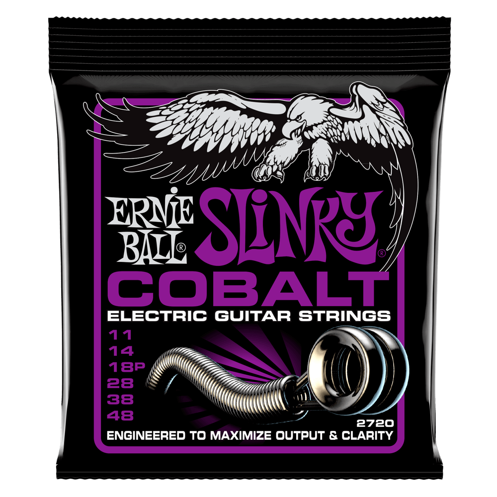 ERNIE BALL Power Slinky Cobalt Electric Guitar Strings 11-48 Gauge P02720