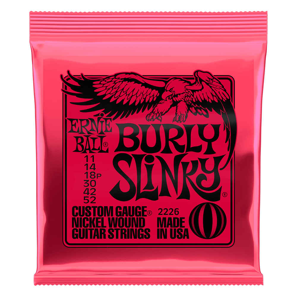 ERNIE BALL Burly Slinky Nickel Wound Electric Guitar Strings 11-52 Gauge P02226
