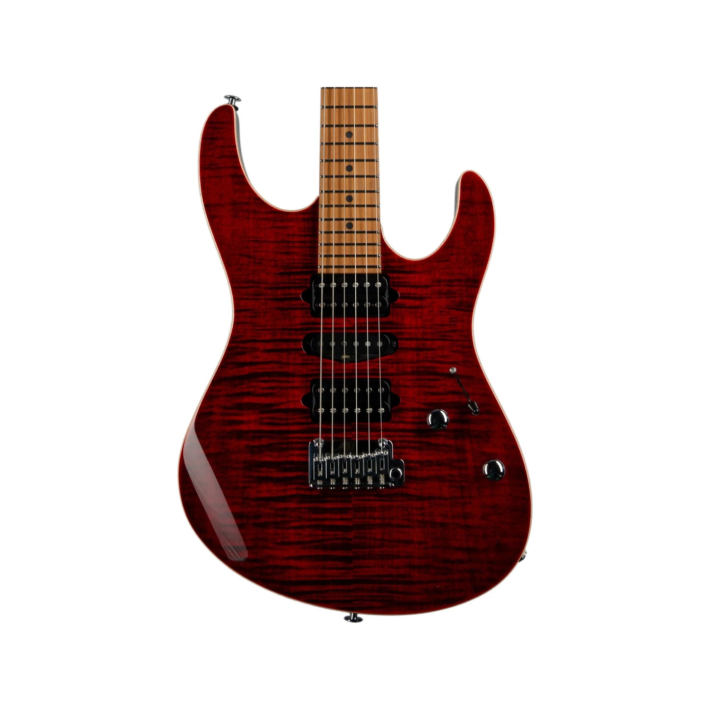 Suhr Modern Plus Chilli Pepper Red, Roasted Maple Fingerboard HSH by