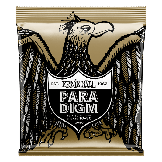 ERNIE BALL Extra Light Paradigm 80/20 Bronze Acoustic Guitar Strings 10-50 Gauge P02090