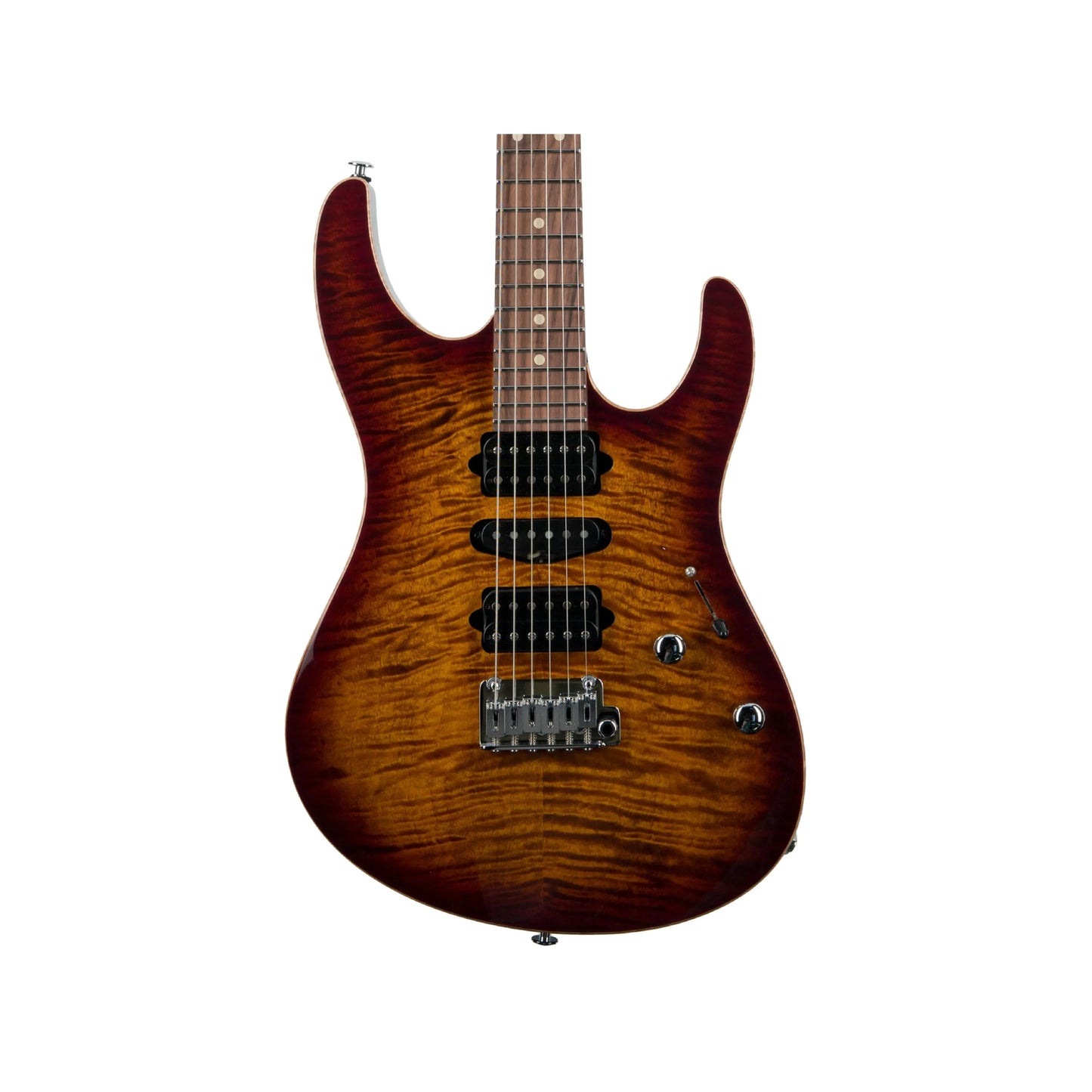 Suhr Modern Plus Bengal Burst, Pau Ferro Fingerboard HSH