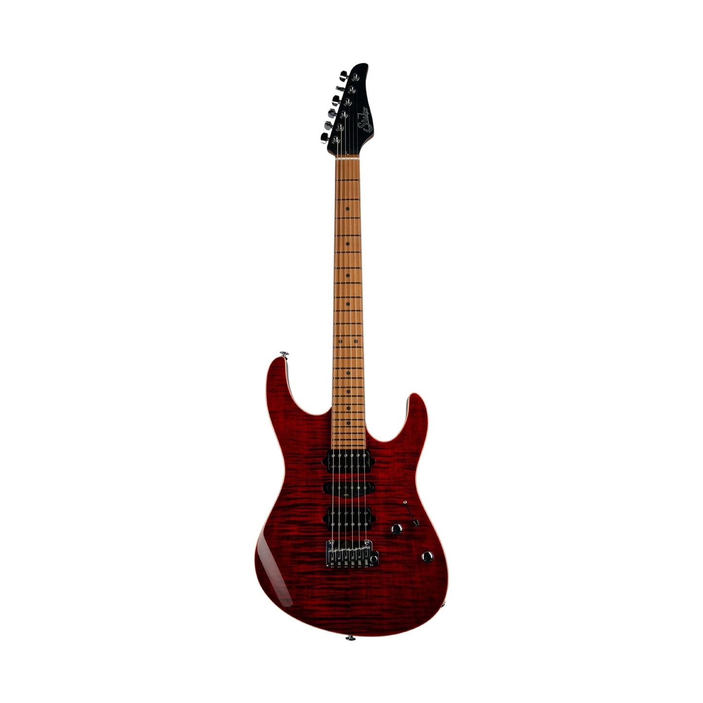 Suhr Modern Plus Chilli Pepper Red, Roasted Maple Fingerboard HSH by
