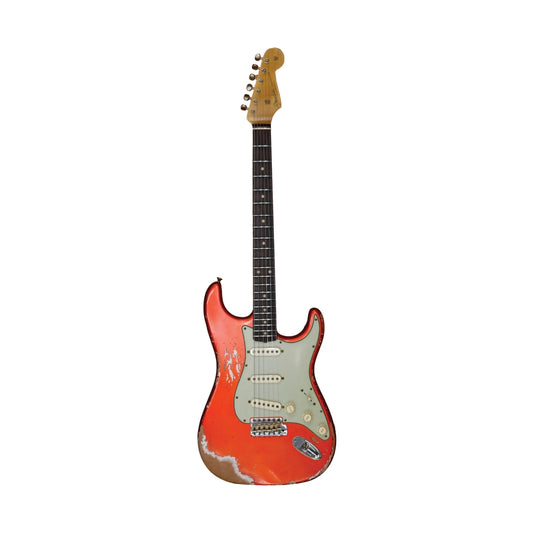Fender 1962 NAMM 2025 Limited Edition Heavy Relic Custom Built Stratocaster - Candy Tangerine