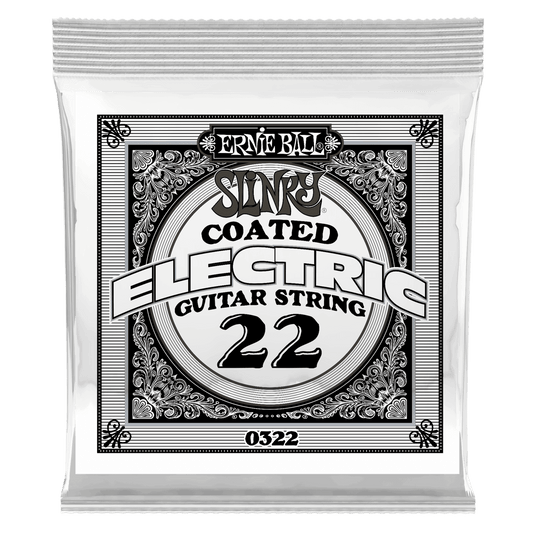 ERNIE BALL .022 Slinky Coated Nickel Wound Electric Guitar Strings 6 Pack P00322