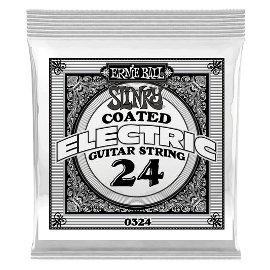 ERNIE BALL .024 Slinky Coated Nickel Wound Electric Guitar Strings 6 Pack P00324