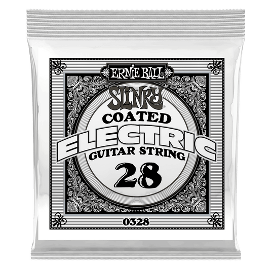 ERNIE BALL .028 Slinky Coated Nickel Wound Electric Guitar Strings 6 Pack P00328