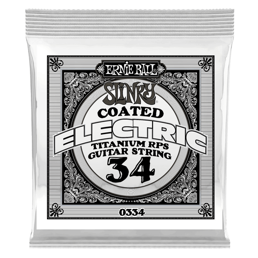 ERNIE BALL .034 Slinky Coated Nickel Wound Electric Guitar Strings 6 Pack P00334