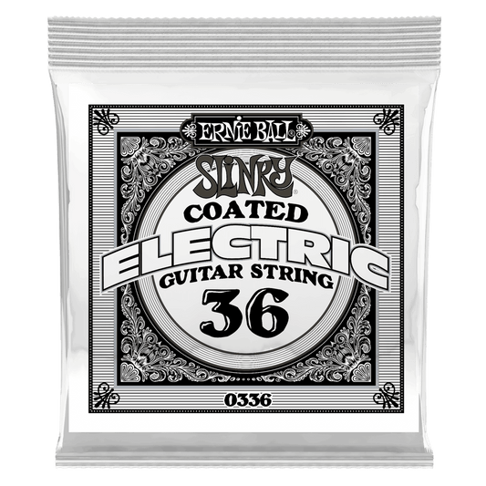 ERNIE BALL .036 Slinky Coated Nickel Wound Electric Guitar Strings 6 Pack P00336