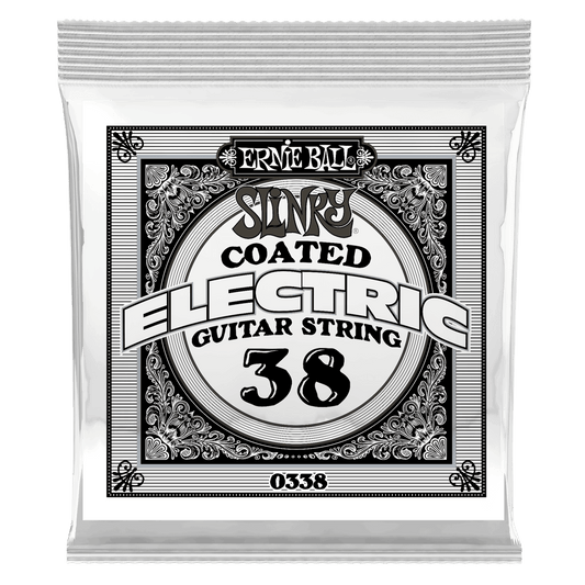 ERNIE BALL .038 Slinky Coated Nickel Wound Electric Guitar Strings 6 Pack P00338