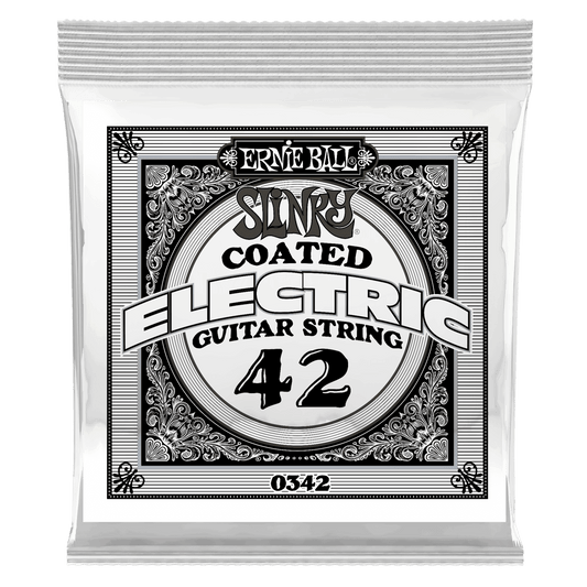 ERNIE BALL  .042 Slinky Coated Nickel Wound Electric Guitar Strings 6 Pack P00342