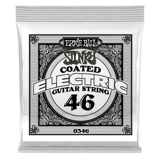ERNIE BALL .046 Slinky Coated Nickel Wound Electric Guitar Strings 6 Pack P00346