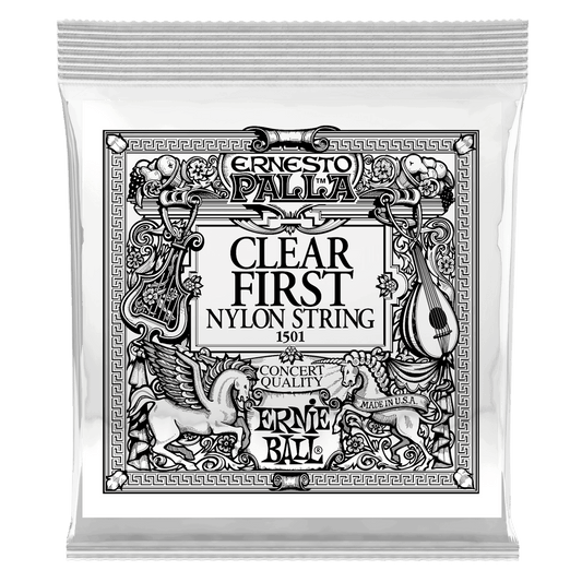 ERNIE BALL Clear 1st Ernesto Palla Nylon Classical Guitar Strings 6 Pack P01501