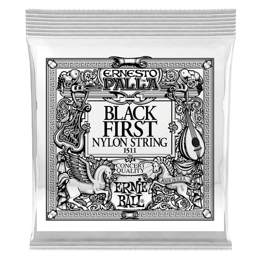 ERNIE BALL Black 1st Ernesto Palla Nylon Classical Guitar Strings 6 Pack P01511