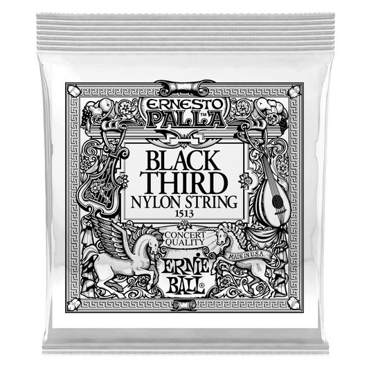 ERNIE BALL Black 3rd Ernesto Palla Nylon Classical Guitar Strings 6 Pack P01513