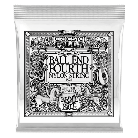 ERNIE BALL Gold 4th Ernesto Palla Nylon Ball End Classical Guitar Strings 6 Pack P01524