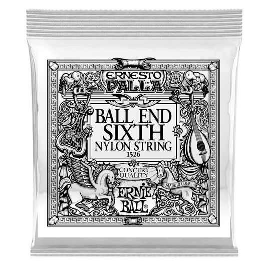 ERNIE BALL Gold 6th Ernesto Palla Nylon Ball End Classical Guitar Strings 6 Pack P01526