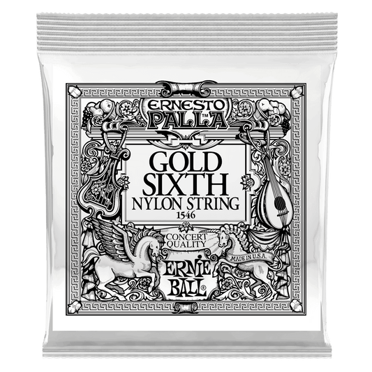 ERNIE BALL Gold 6th Ernesto Palla Nylon Classical Guitar Strings 6 Pack P01546