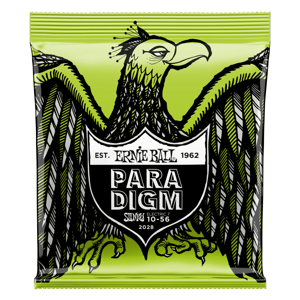 ERNIE BALL Regular Slinky Paradigm 7-String Electric Guitar Strings 10-56 Gauge P02028
