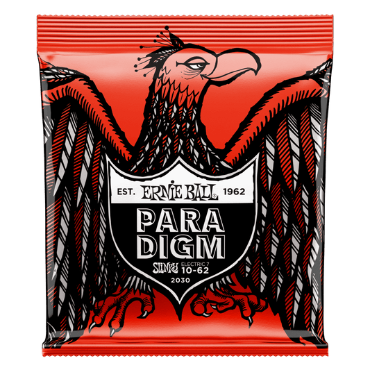 ERNIE BALL  Skinny Top Heavy Bottom Slinky Paradigm 7-String Electric Guitar Strings 10-62 Gauge P02030