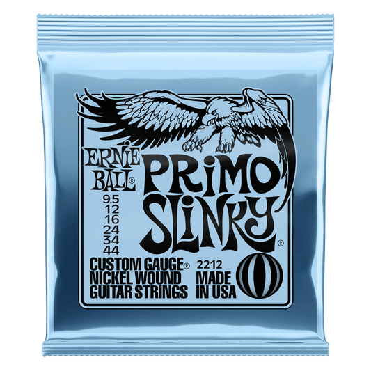 ERNIE BALL Primo Slinky Nickel Wound Electric Guitar Strings 9.5-44 Gauge P02212