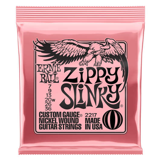 ERNIE BALL Zippy Slinky Nickel Wound Electric Guitar Strings 7-36 Gauge P02217