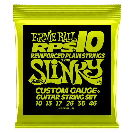 ERNIE BALL Regular Slinky RPS Nickel Wound Electric Guitar Strings 10-46 Gauge P02240