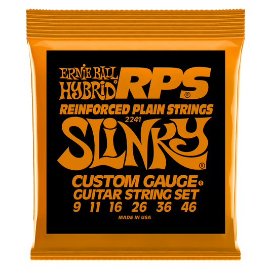 ERNIE BALL Hybrid Slinky RPS Nickel Wound Electric Guitar Strings 9-46 Gauge P02241