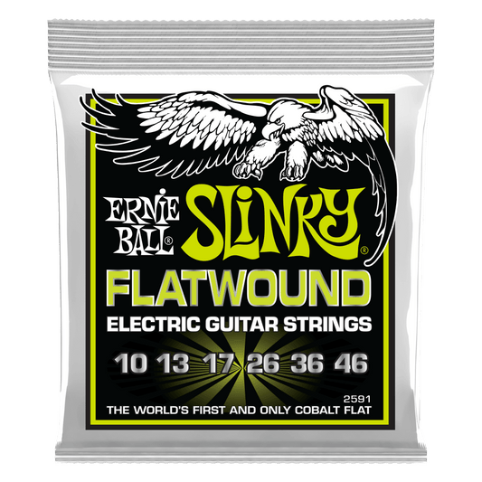 ERNIE BALL Regular Slinky Cobalt Flatwound Electric Guitar Strings 10-46 Gauge P02591