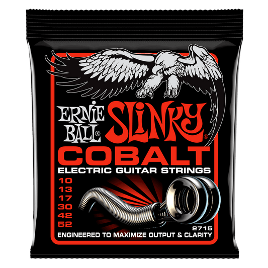 ERNIE BALL Skinny Top Heavy Bottom Slinky Cobalt Electric Guitar Strings 10-52 Gauge P02715