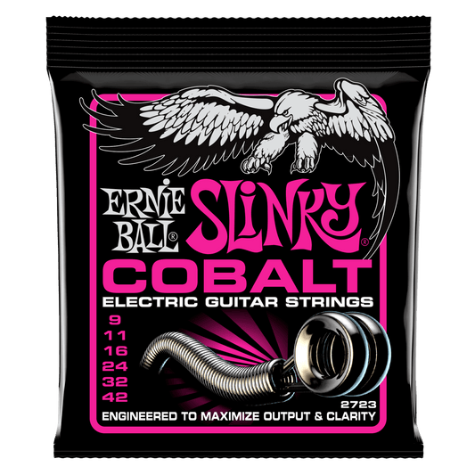 ERNIE BALL Super Slinky Cobalt Electric Guitar Strings 9-42 Gauge P02723