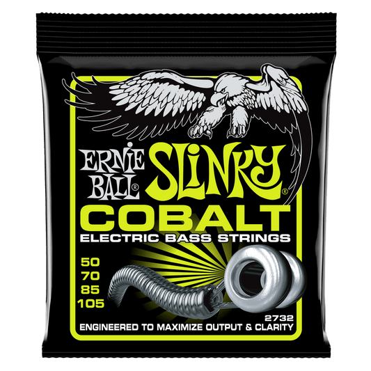 Ernie Ball Regular Slinky Cobalt Electric Bass Strings 50-105 Gauge P02732