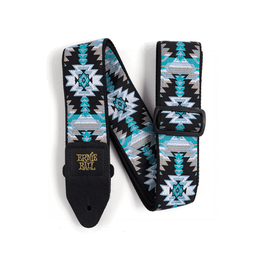 Classic Jacquard Guitar Strap/Bass Strap - Albuquerque Blue