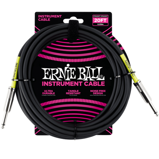 Classic Instrument Cable Straight/Straight 20ft - Black