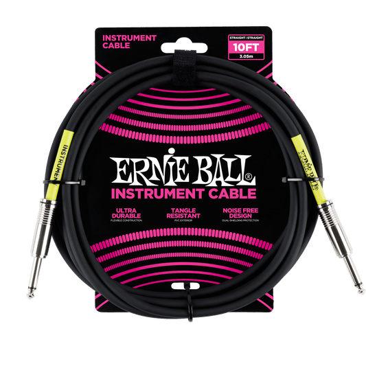 Classic Instrument Cable Straight/Straight 10ft - Black
