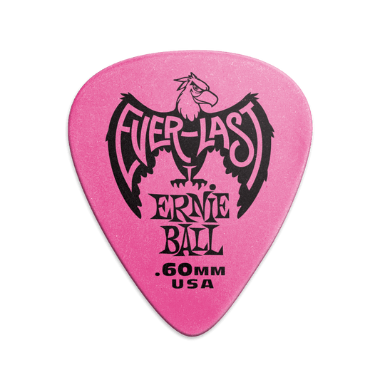 Everlast Picks - 0.60mm Pink - 12 Pack