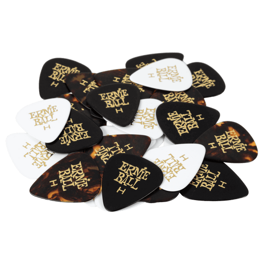 Cellulose Guitar Picks - Heavy Assorted Colors - 12 Pack