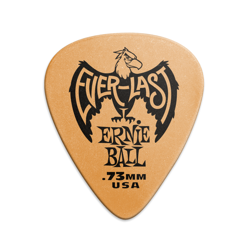 Everlast Picks - 0.73mm Orange - 12 Pack
