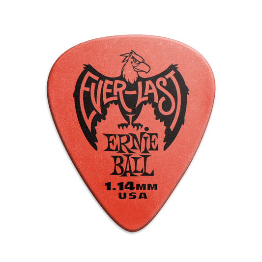 Everlast Picks - 1.14mm Red - 12 Pack