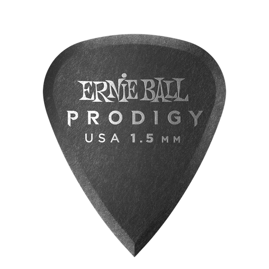 Prodigy Guitar Picks - Standard 1.5mm Black - 6 Pack