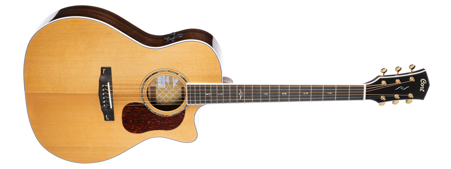 Cort Gold-A8 Electro Acoustic Guitar Natural Glossy with Bag