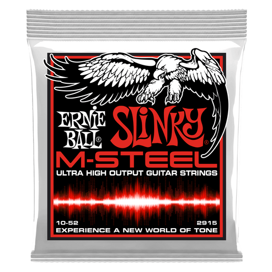 ERNIE BALL Skinny Top Heavy Bottom Slinky M-Steel Electric Guitar Strings 10-52 Gauge P02915