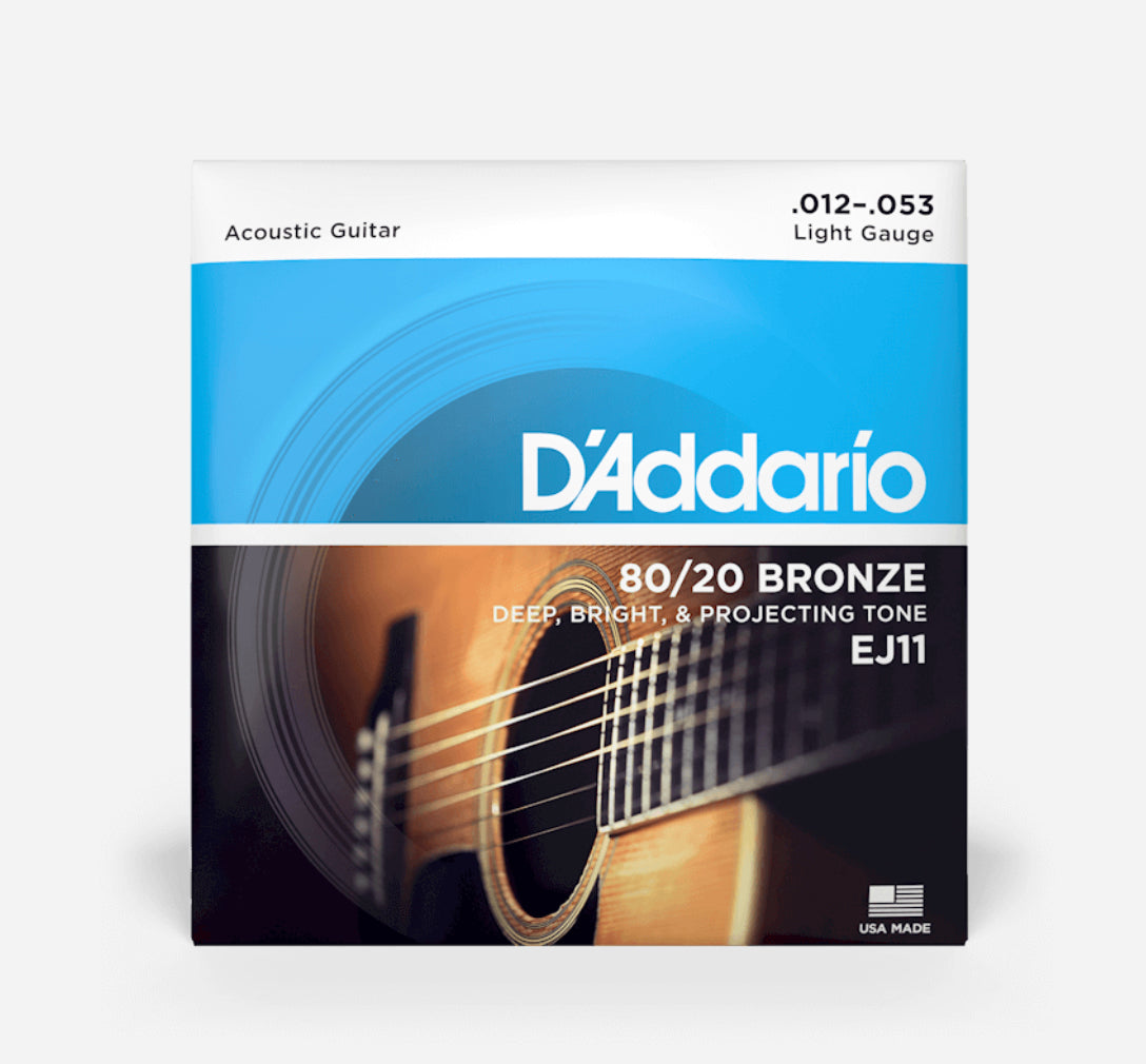 D’ADDARIO EJ11 12-53 Regular Light Acoustic Guitar Strings