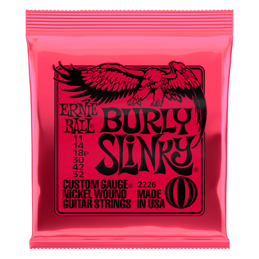 ERNIE BALL Burly Slinky Nickel Wound Electric Guitar Strings 11-52 Gauge P02226